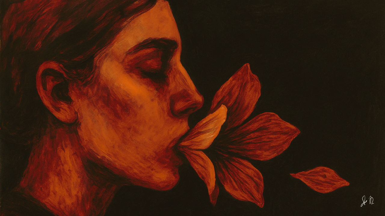 The Petals Beneath Her Tongue